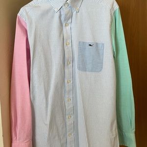 Vineyard vines long sleeve multi-colored button down